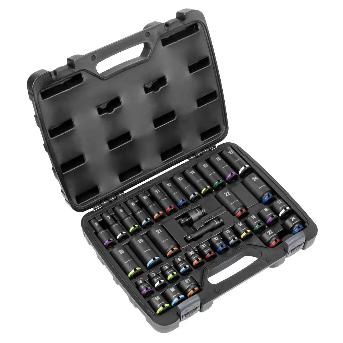 Sealey Ak5633m Impact Socket Set 3/8"Sq Drive 36Pc 1