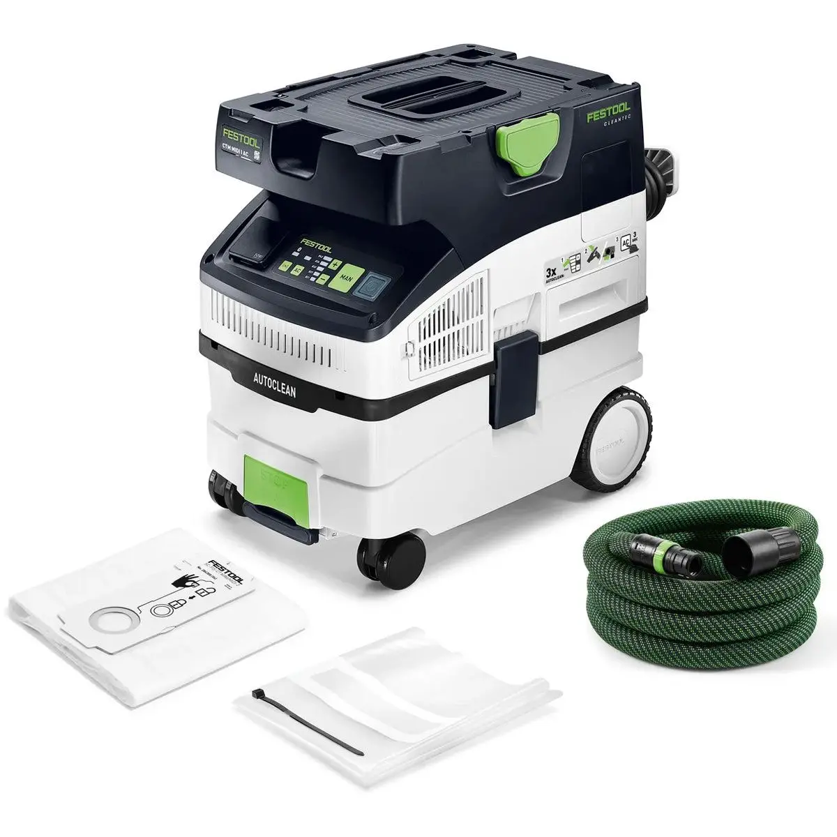 Festool Cleantec Ctm Midi I Ac M-Class Wet And Dry Mobile Dust Extractor 15L 110V Gb - 578551 1