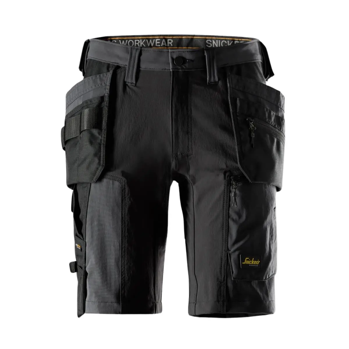 Snickers 6118 Allroundwork 4-Way Stretch Shorts With Holster Pockets Steel Grey - 31" Waist 1