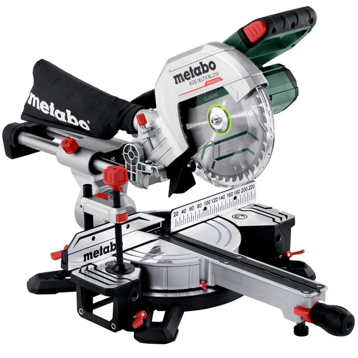 Metabo Kgs 18 Ltx Bl 216 18V 216Mm Brushless Mitre Saw With Sliding Function Body Only 614216850 1