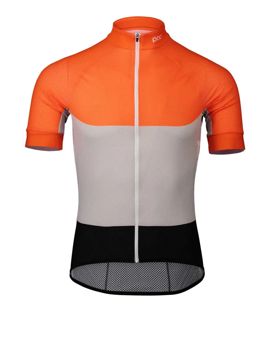 Poc Avip Printed Light Short Sleeve Jersey, Orange 1