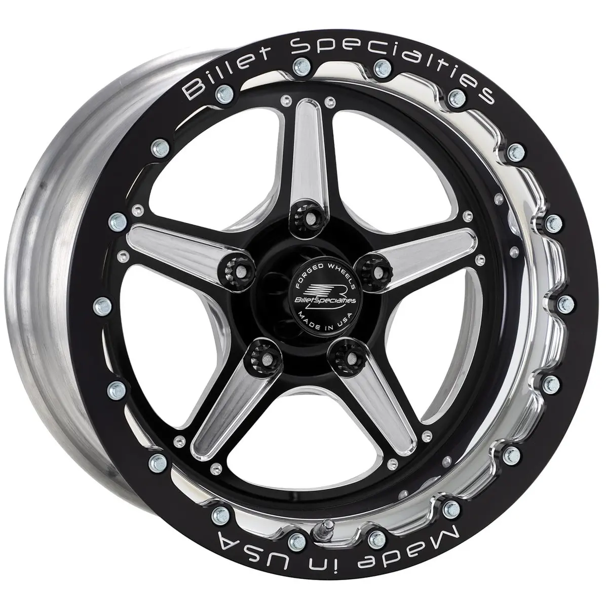 Billet Specialties Street Lite Brsb23580L6535 Black Beadlock Wheel 1