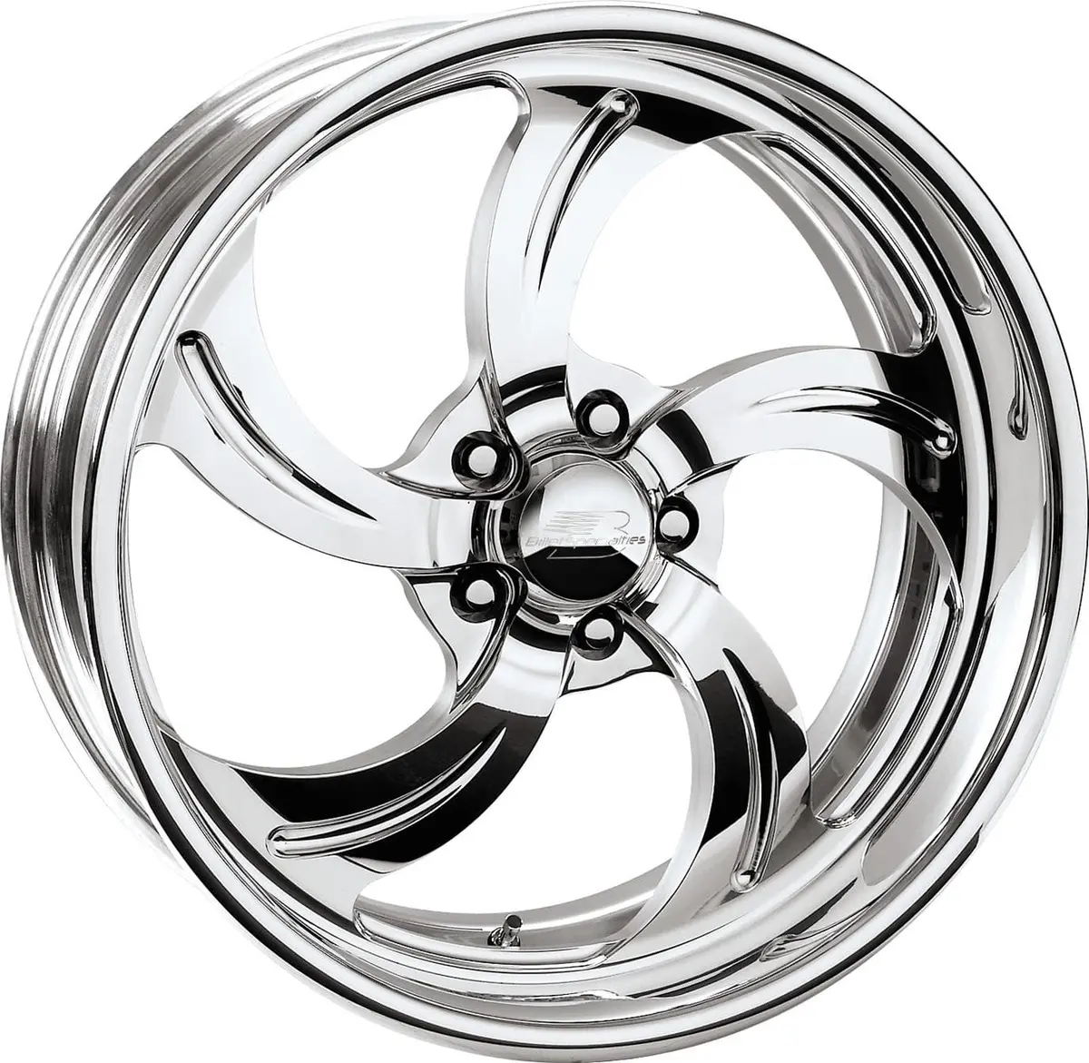 Billet Specialties Slg Series Wheel – 17X7", 5X4.75 Bolt Pattern, Gloss Black (Slg028706540) 1