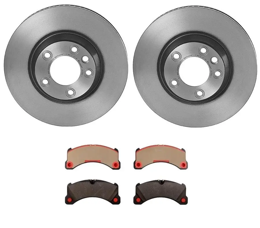 Brembo Premium Brake Kit: Front & Rear Rotors With Semi-Metallic Pads Kt00009 1