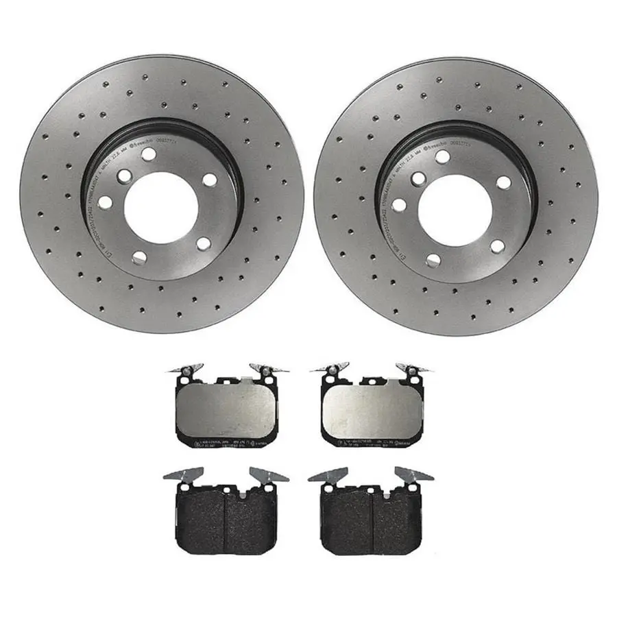 Brembo Ktx4100 Premium Disc Brake Pad & Rotor Kit 1