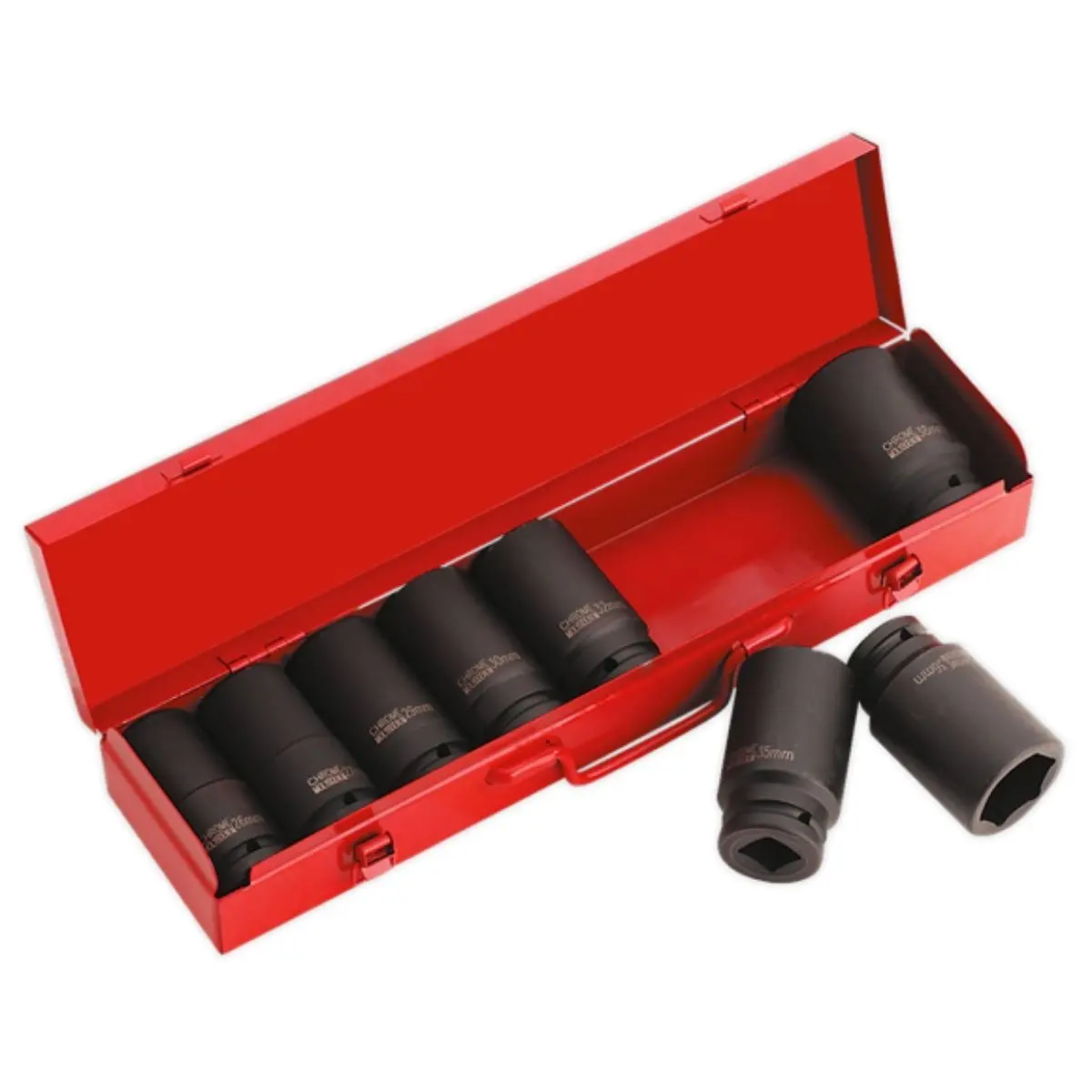 Sealey Ak80/9M Deep Impact Socket Set  8Pc 3/4"Sq Drive 1