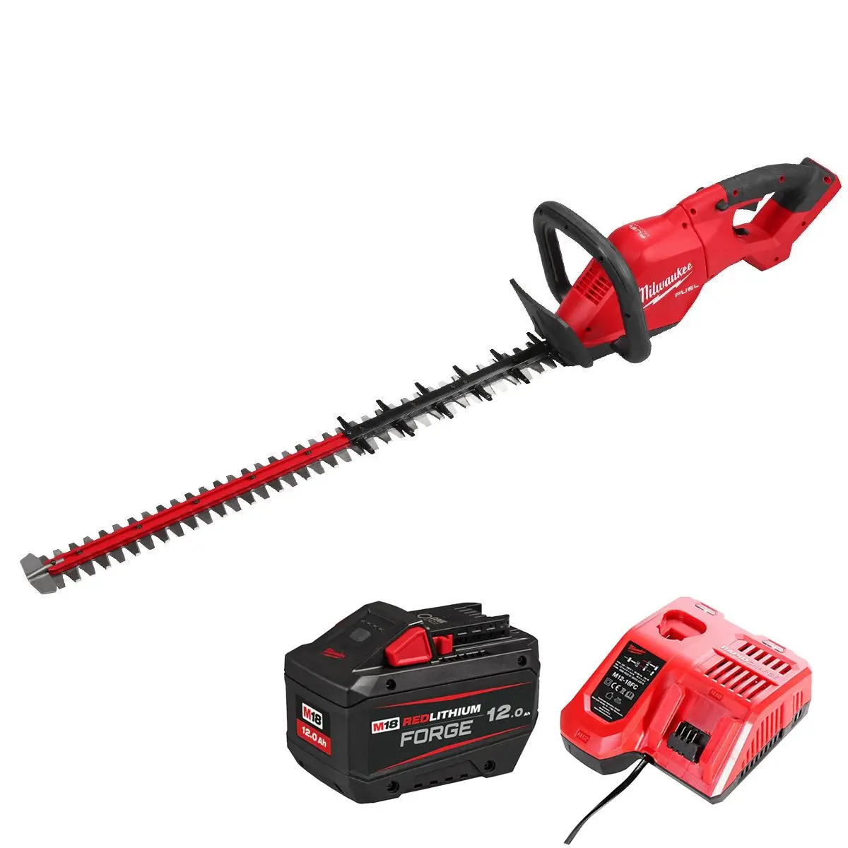 Milwaukee M18fhet75g2-0 18V Fuel Brushless 75Cm Hedge Trimmer With 1 X 12.0Ah Battery & Charger 1