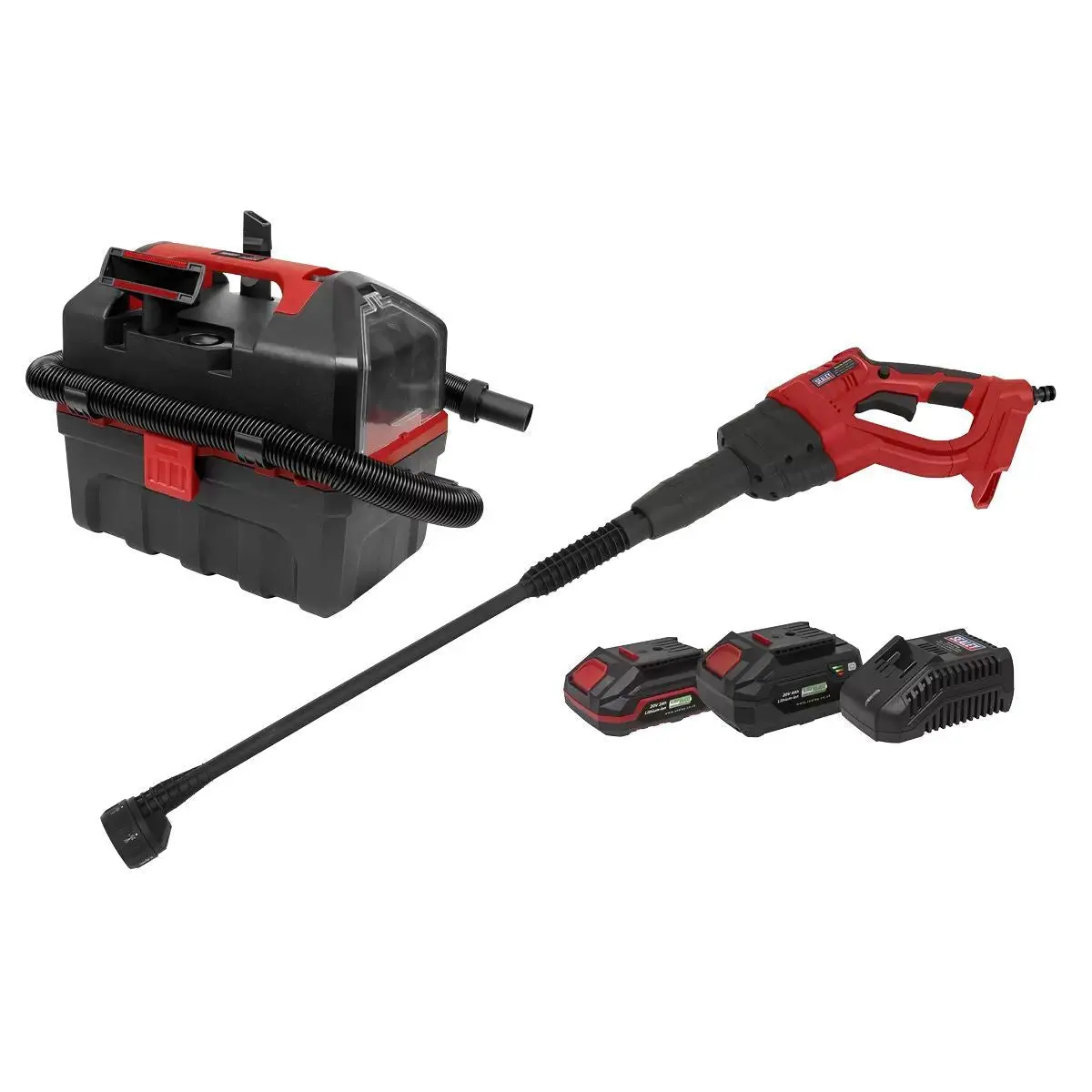 Sealey Cp20vcombo11 2X20v Cordless Car Cleaning Combo Kit -2 Batteries 1