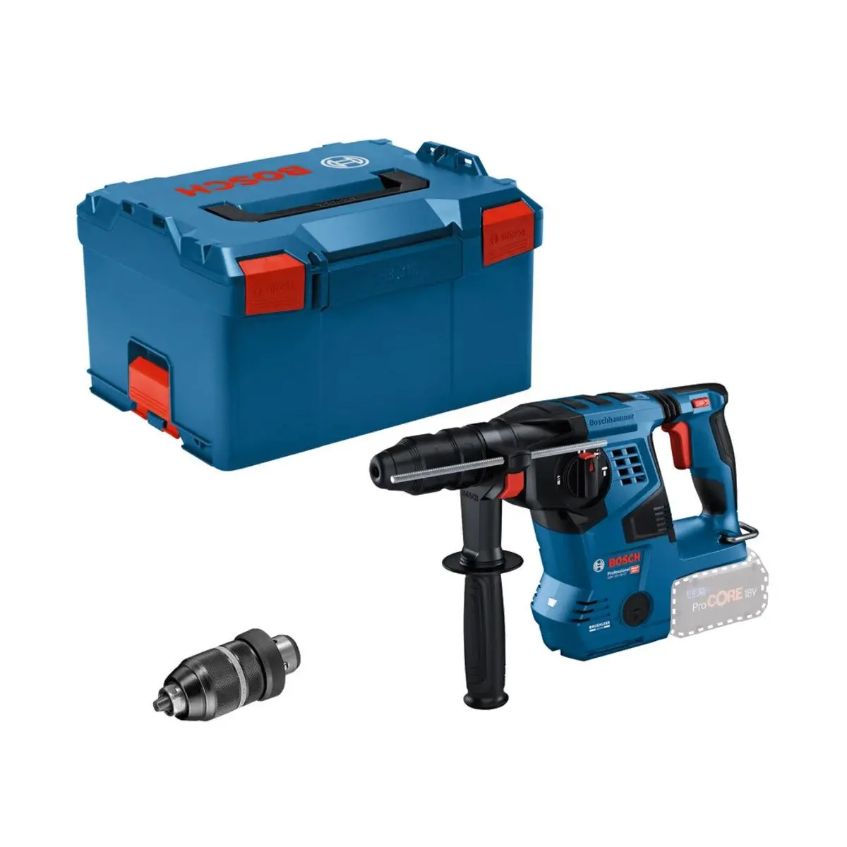 Bosch Gbh 18V-28 Cf Pro Biturbo Sds-Plus Rotary Hammer Cordless Power Tool Body Only 0611921001 1