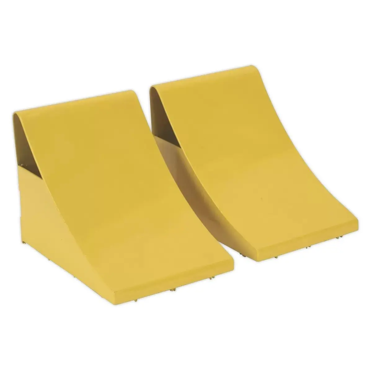 Sealey Wc05 Heavy-Duty Steel Wheel Chocks 4Kg Pair 1