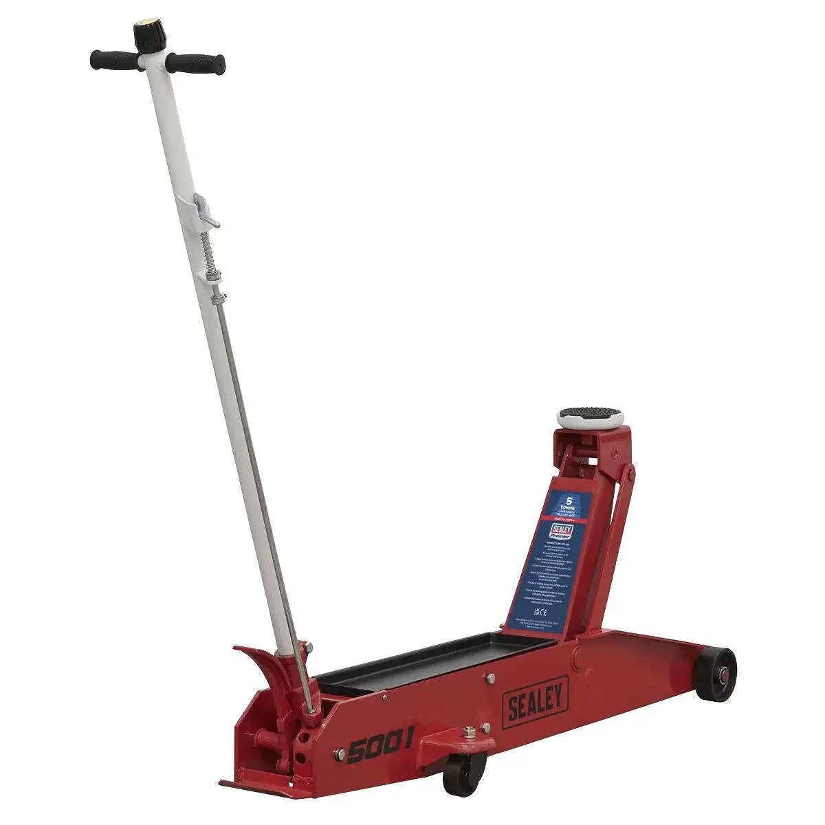 Sealey 5001 Trolley Jack 5 Tonne Long Reach 1
