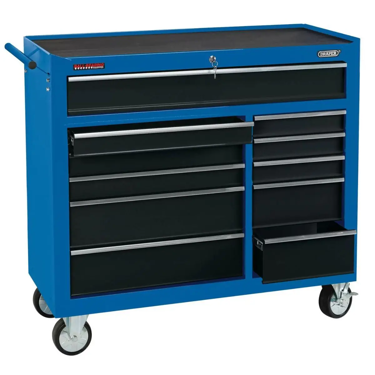 Draper Rc11d/40 40" Roller Tool Cabinet 11 Drawer Blue 15222 1