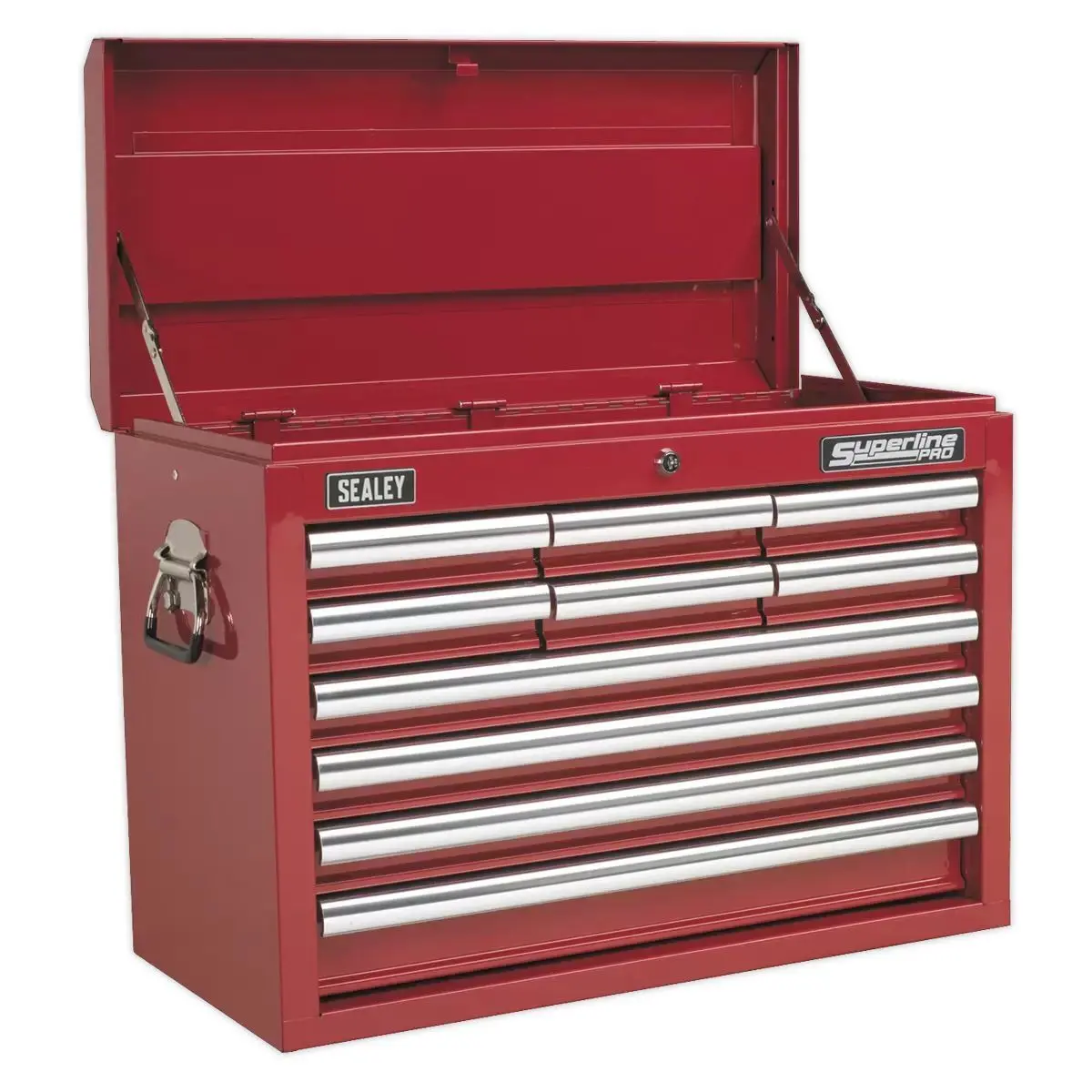 Sealey Ap33109 Topchest 10 Drawer With Ball Bearing Runners Red 1
