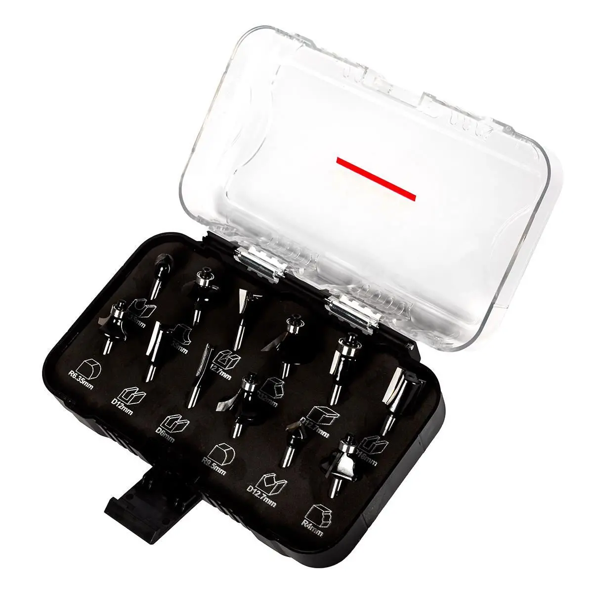 Excel 1/4In Shank Tct Router Cutter Bit 12 Piece Set 1