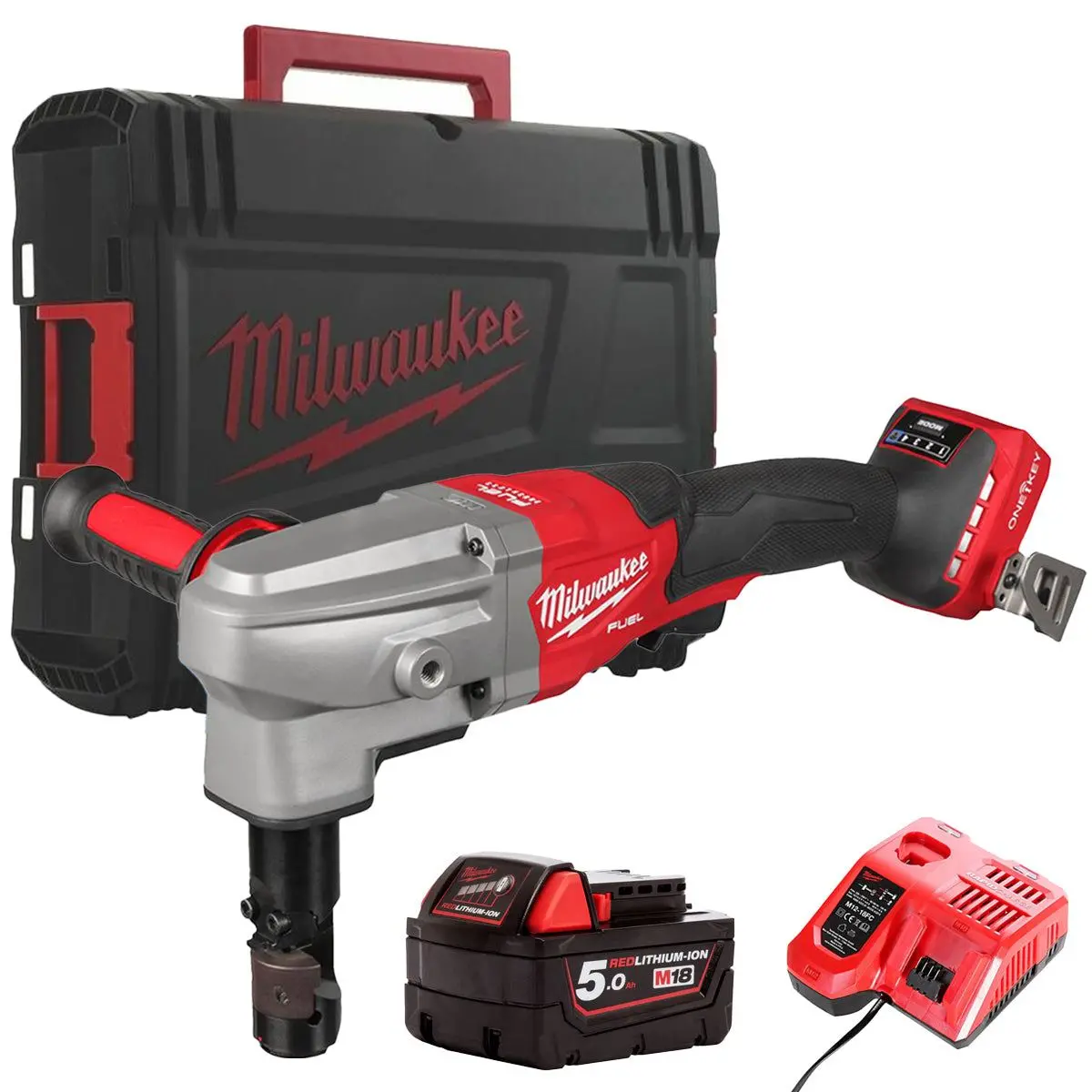 Milwaukee M18fnb35-0X M18 Fuel 18V Brushless 3.5Mm Nibbler With 1 X 5.0Ah Battery Charger & Case 1