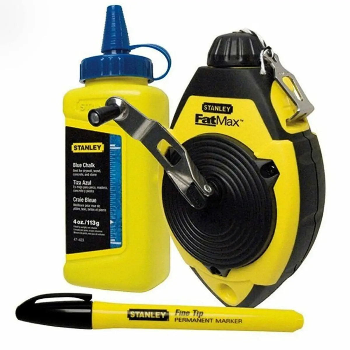 Stanley 0-47-681 Fatmax Chalk Line Set With Abs Case Sta047681 1