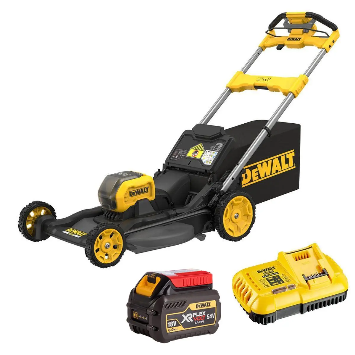 Dewalt Dcmwp500n-Xj 54V Xr Flexvolt Brushless Lawn Mower With 1 X 6.0Ah Battery & Charger 1