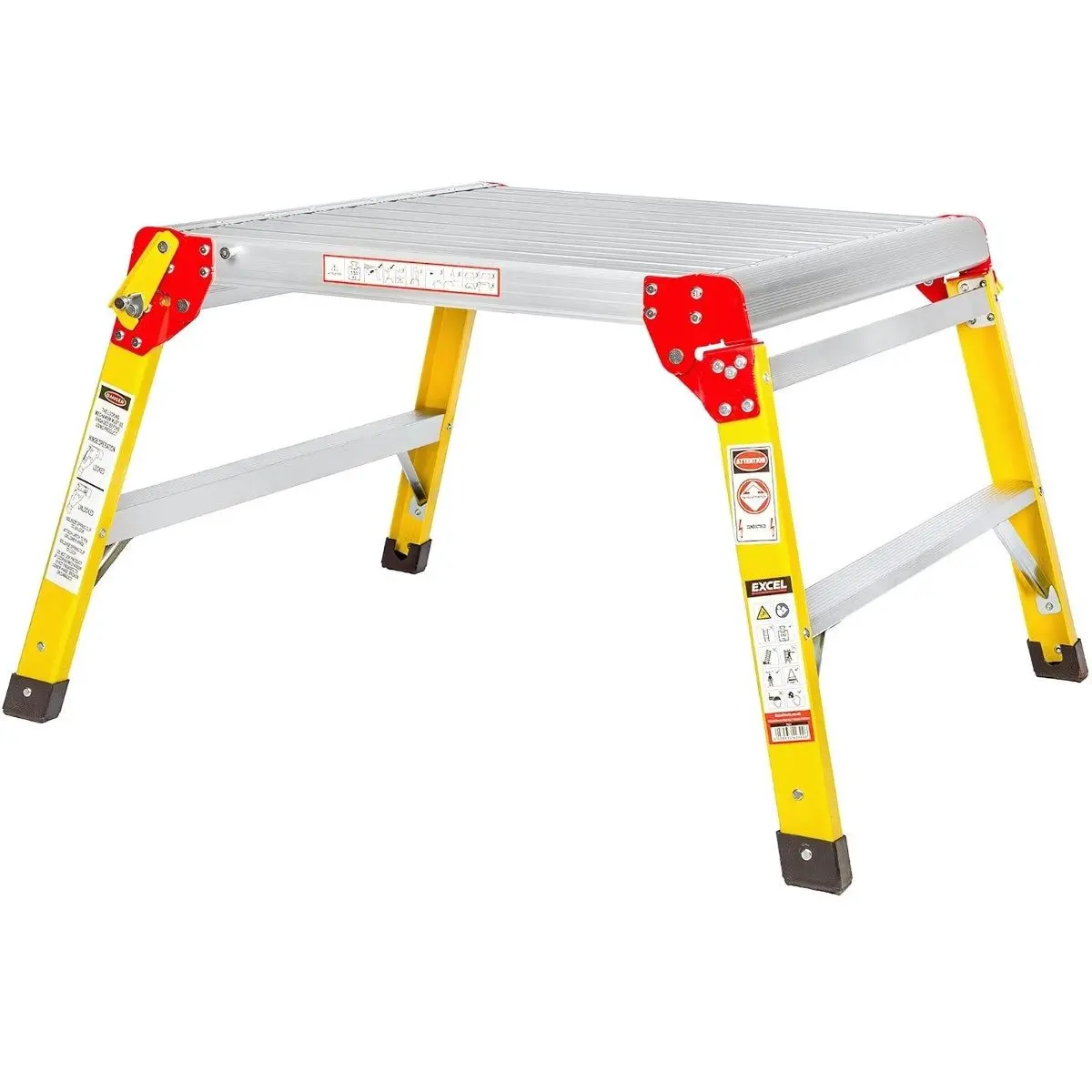 Excel Fibreglass Work Bench Platform Heavy Duty Folding Hop Up 600Mm X 600Mm 1