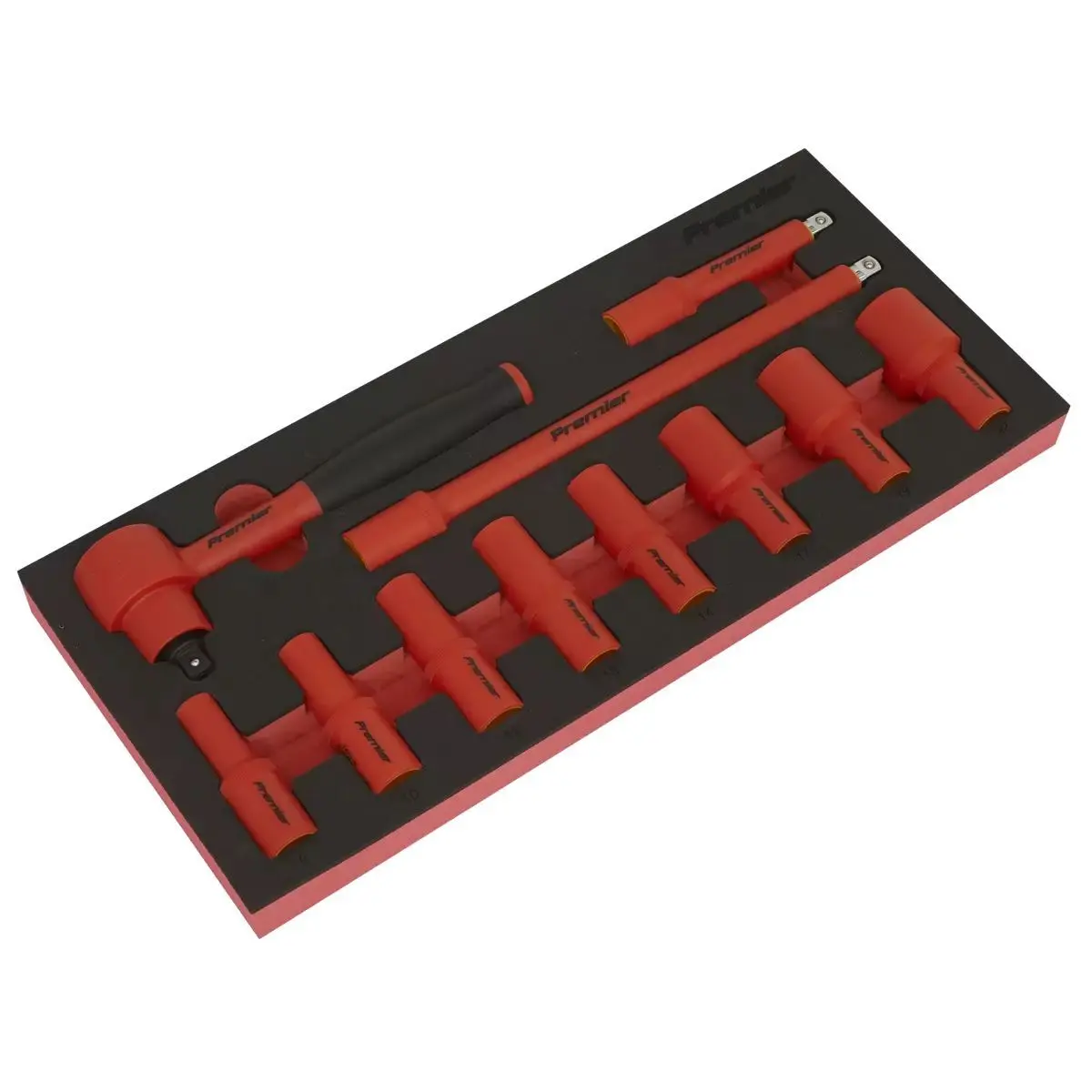 Sealey Tbte01 Insulated Socket Set With Tool Tray 3/8"Sq Drive 11Pc 1