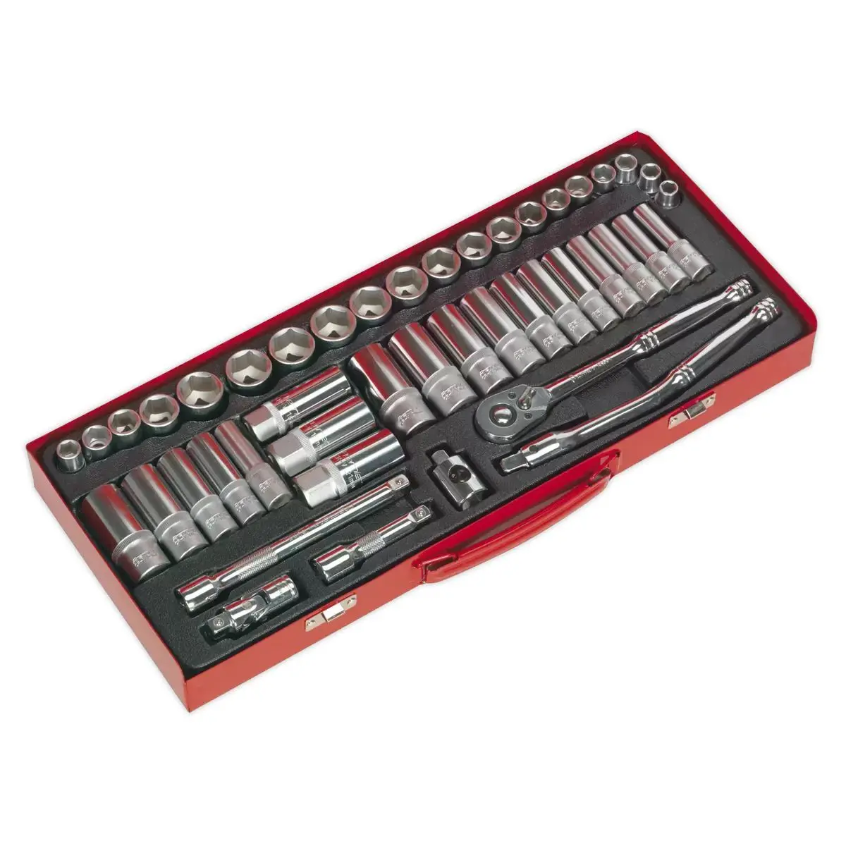Sealey Ak692 Metric/Imperial Socket Set 3/8"Sq Drive 45Pc 2