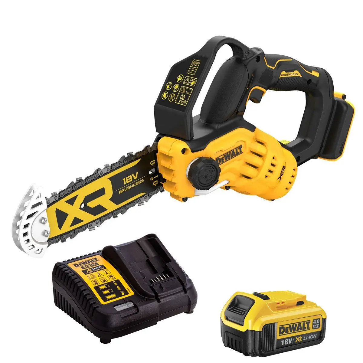 Dewalt Dcmps520n-Xj 18V Xr Brushless 20Cm Pruning Saw With 1 X 4.0Ah Battery & Charger 1