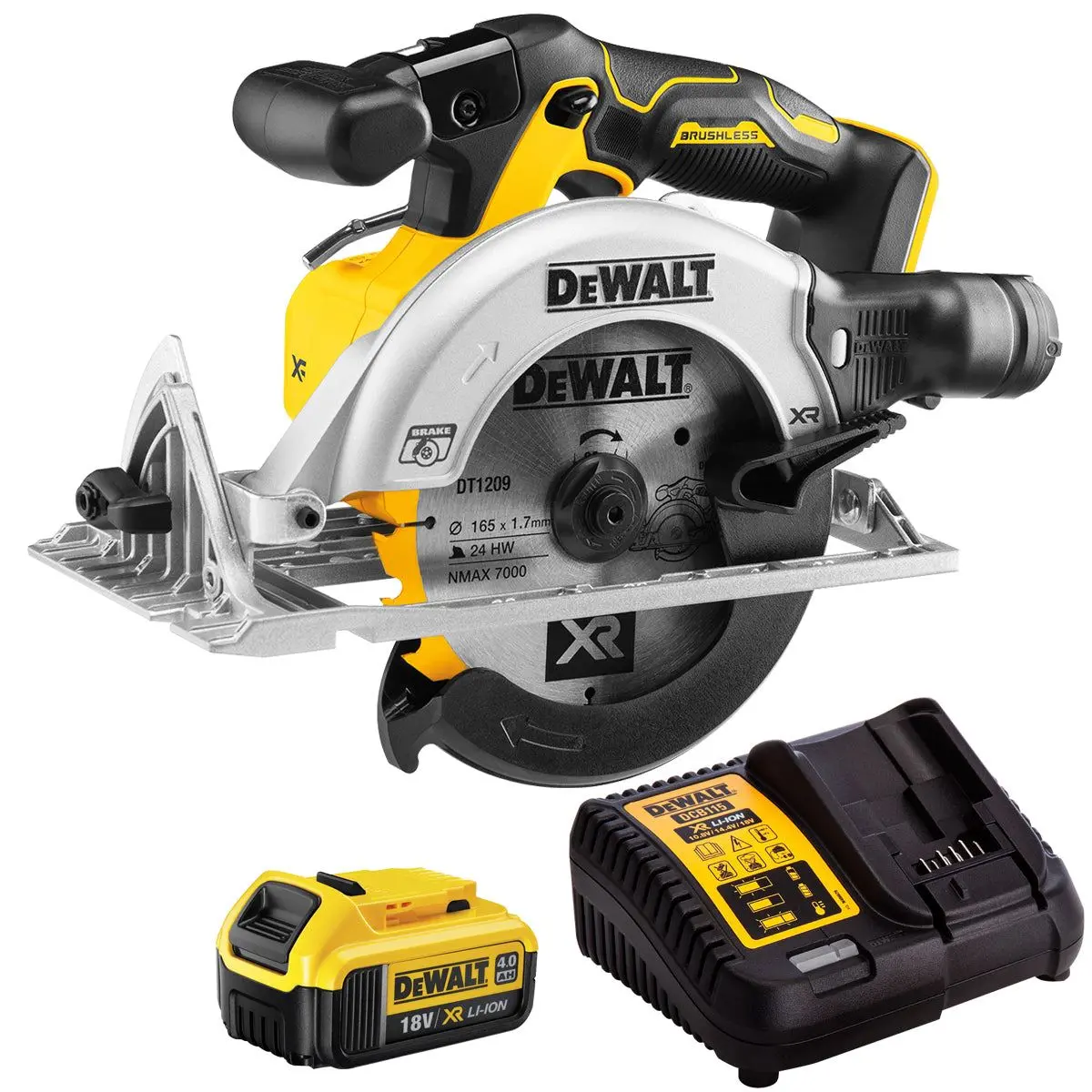 Dewalt Dcs565n 18V 165Mm Brushless Circular Saw With 1 X 4.0Ah Battery & Charger 1