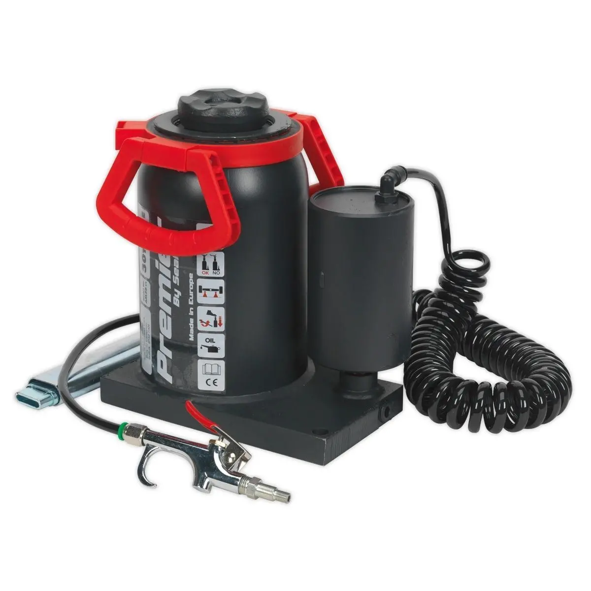 Sealey Am30 Bottle Jack 30 Tonne Manual/Air Hydraulic 1