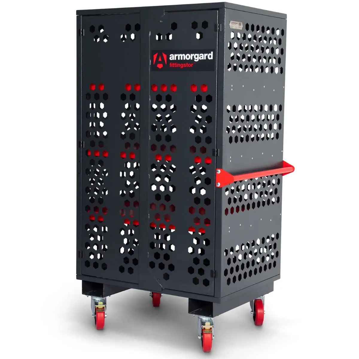 Armorgard Fc6 Fittingstor Mobile Fixings Cabinet 1080Mm X 765Mm X 1880Mm Heavy-Duty Solution For Tools 1