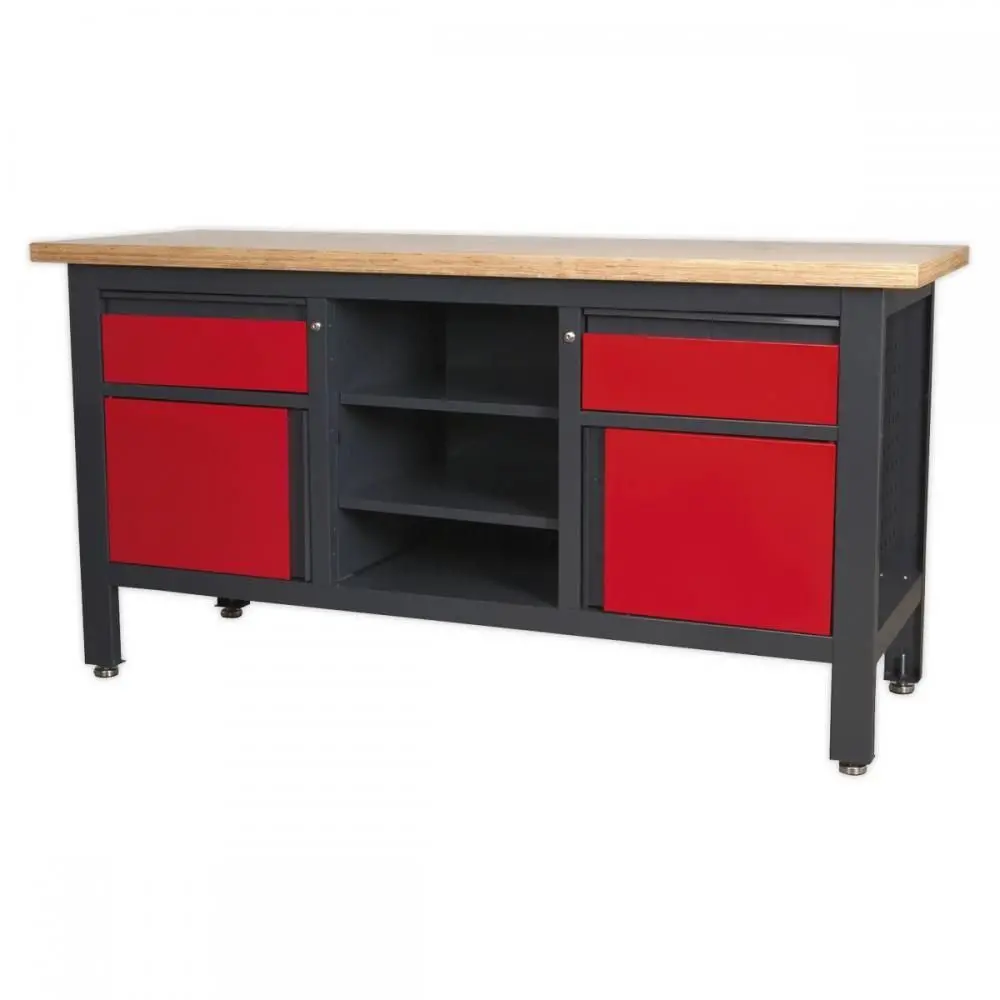 Sealey Ap1905a Workstation With 2 Drawers, 2 Cupboards & Open Storage 2
