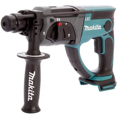 Makita Dhr202z 18V Sds+ Rotary Hammer Drill With 5 Piece Drill Bit Set 2