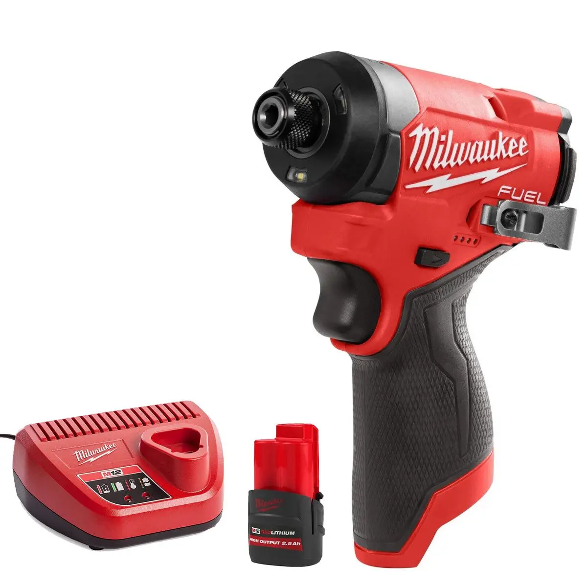 Milwaukee M12fid2-0 12V Brushless Impact Driver With 1 X 2.5Ah Battery & Charger 1