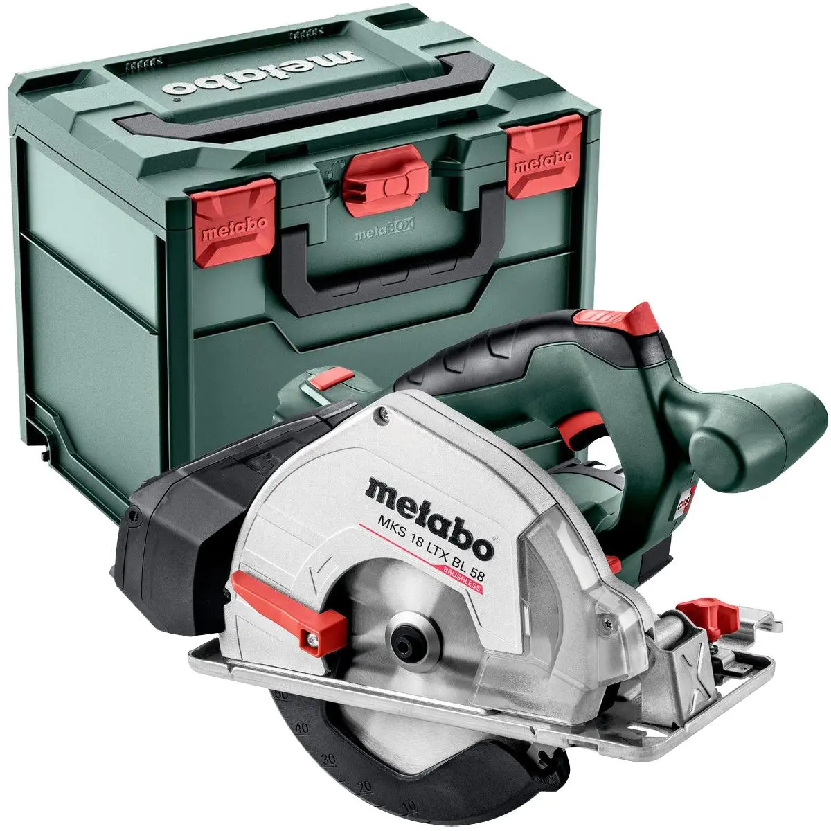 Metabo Mks 18 Ltx Bl 58 18V Brushless 165Mm Circular Saw Body Only In Metabox 600773840 1
