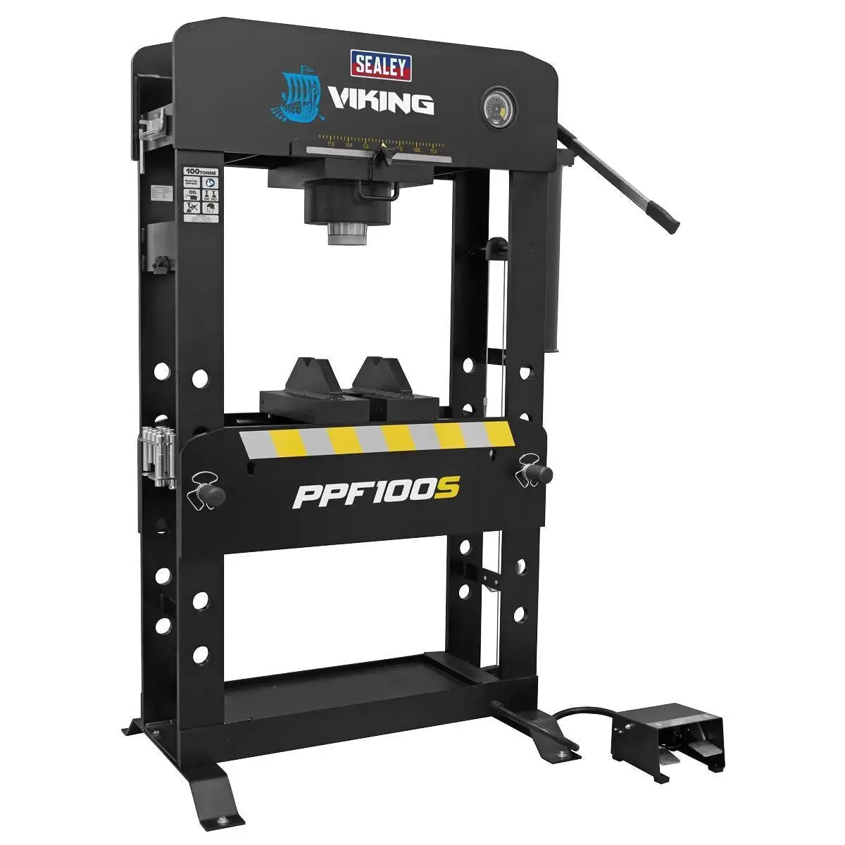 Sealey Ppf100s Air/Hydraulic Press 100 Tonne Floor Type 1