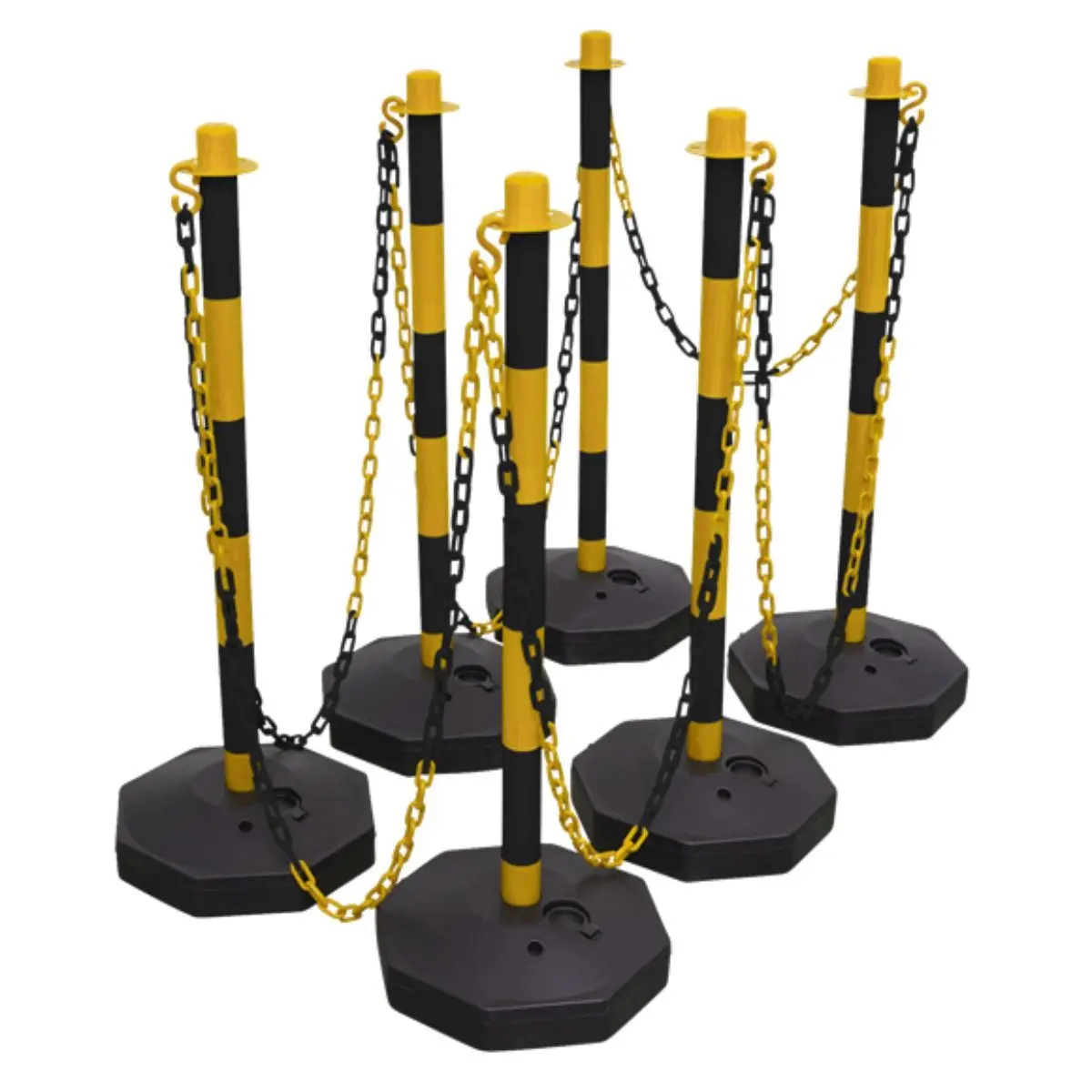 Sealey Bysbkit 25M Black/Yellow Post & Chain Kit 1