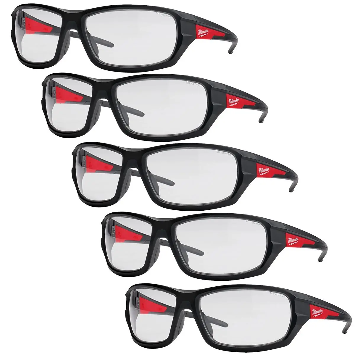 Milwaukee Performance Safety Glasses Clear 4932471883 Pack Of 5 1