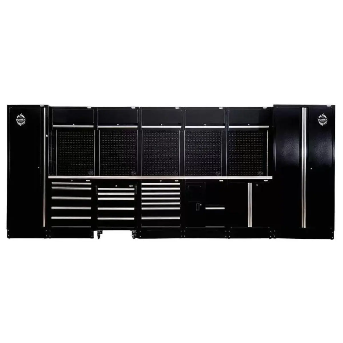 Draper Ms400combo/25C Bunker Modular Storage Combo With Sink And Stainless Steel Worktop 25 Piece 04391 1