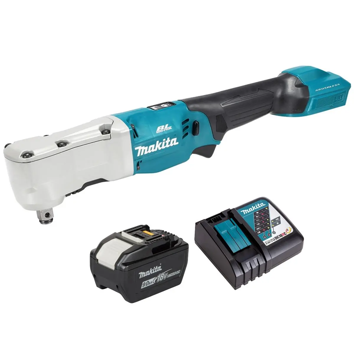 Makita Dtl302z 18V Lxt Brushless  Angle Impact Wrench With 1 X 9.0Ah Battery & Charger 1