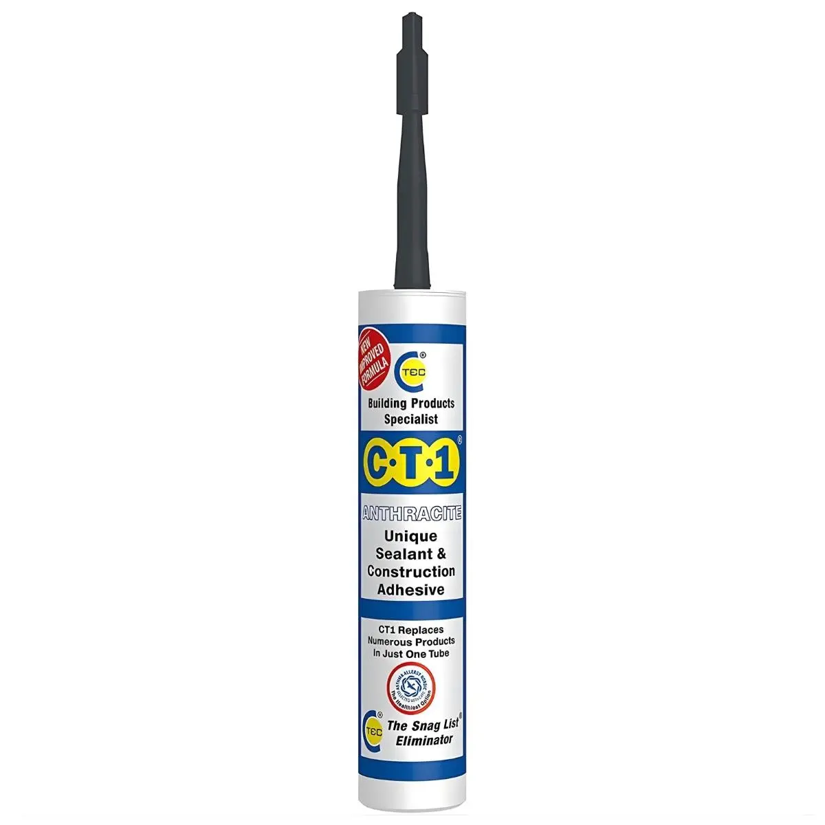 C-Tec Ct1 290Ml Unique Sealant & Construction Adhesive - Anthracite 1