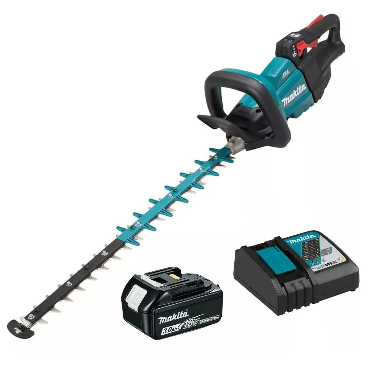 Makita Duh601z 18V Lxt 60Cm Brushless Hedge Trimmer With 1 X 3.0Ah Battery & Charger 1