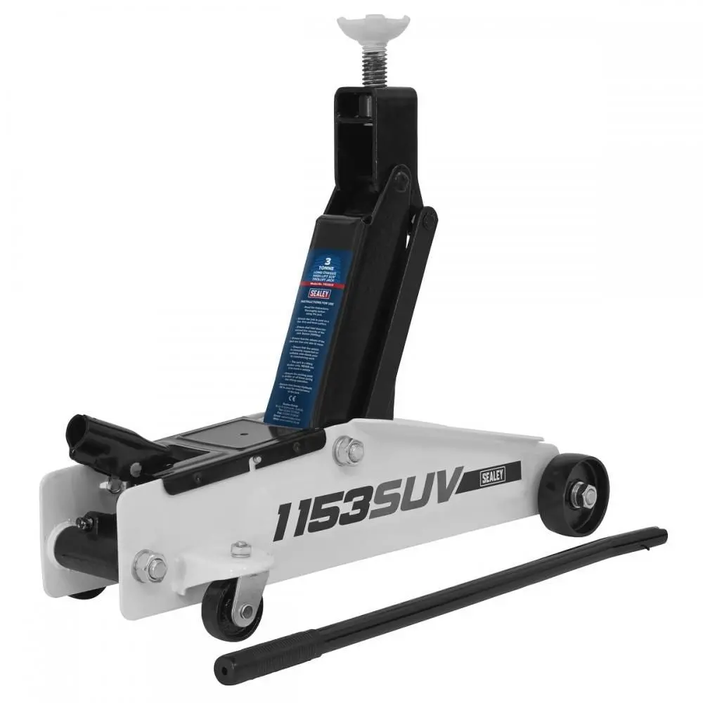 Sealey 1153Suv Long Chassis High Lift Suv Trolley Jack 3 Tonne Car Van Garage 1