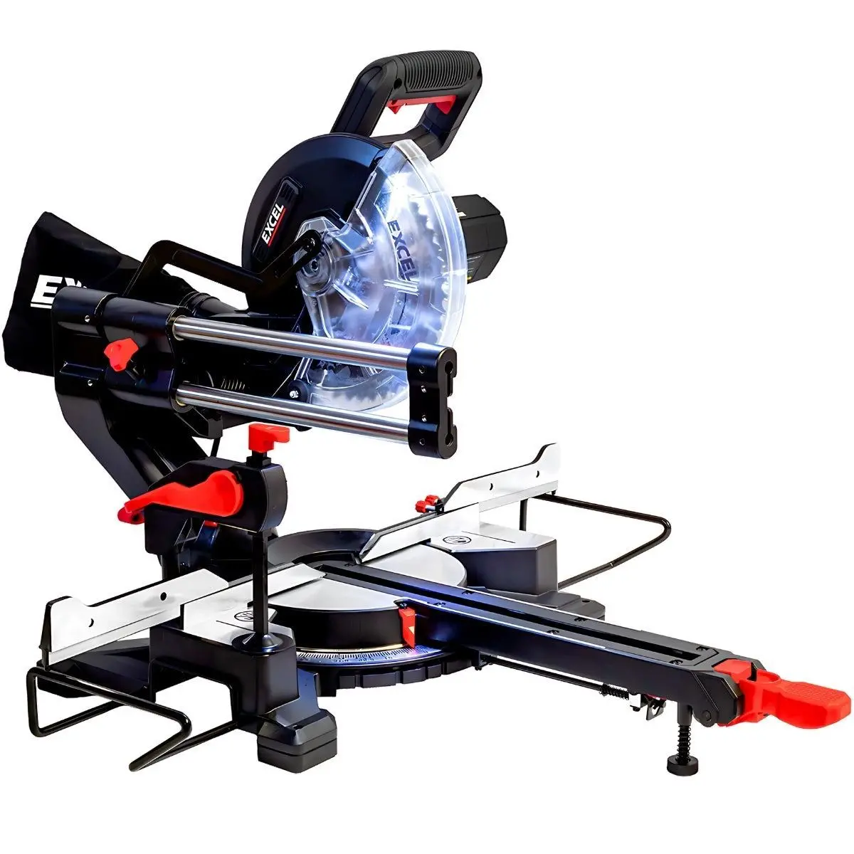 Excel 216Mm Sliding Mitre Saw With Led Light & 48T Blade 240V/1700W 1