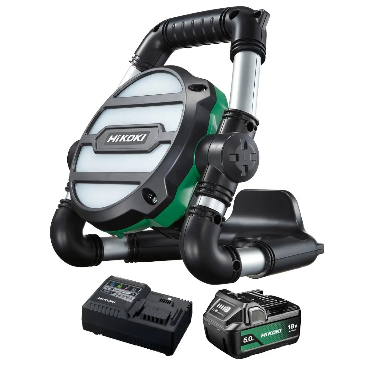 Hikoki Ub18dgll0z 18V Led Work Light With 1 X 5.0Ah Battery & Charger 1