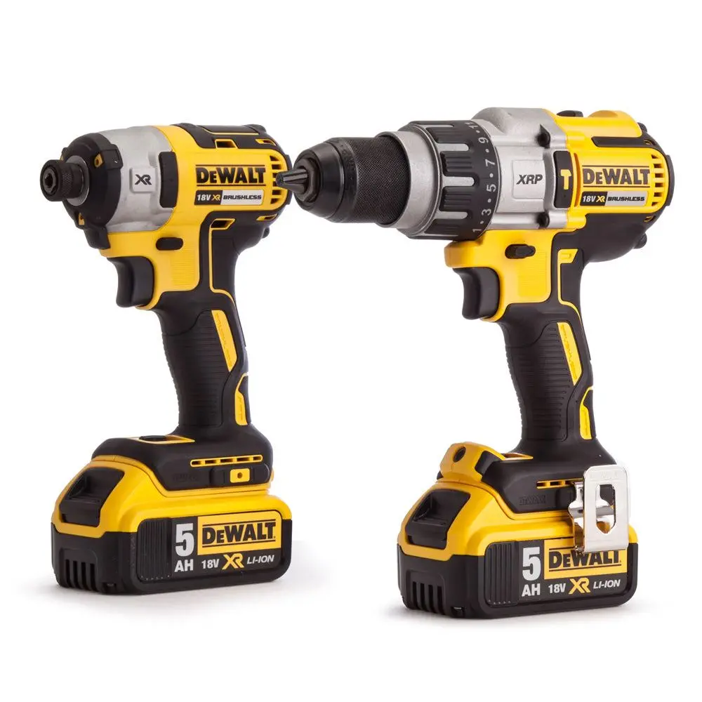 Dewalt Dck276p2 18V Brushless Twin Kit With 2 X 5.0Ah Battery Charger & Toughsystem Box 2