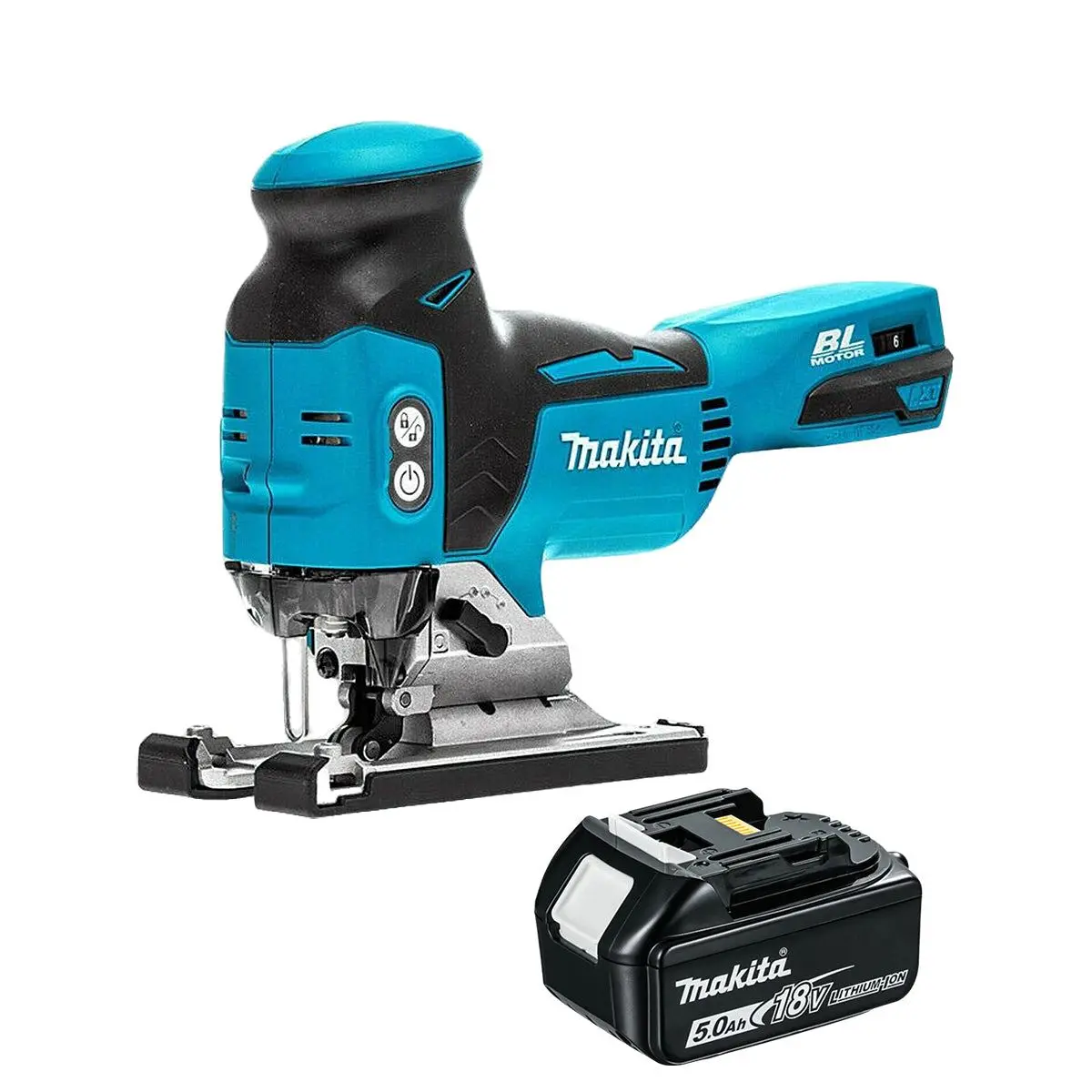 Makita Djv181z 18V Lxt Li-Ion Brushless Jigsaw With 1 X 5.0Ah Battery 1