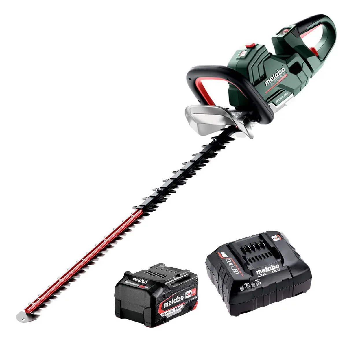 Metabo Hs 18 Ltx Bl 75 18V Brushless 75Cm Hedge Trimmer With 1 X 4.0Ah Battery & Charger 1