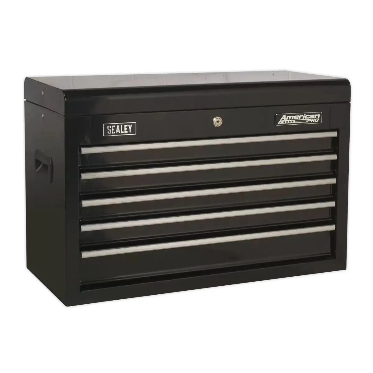 Sealey Ap225b 5 Drawer Topchest With Ball-Bearing Slides Black 2