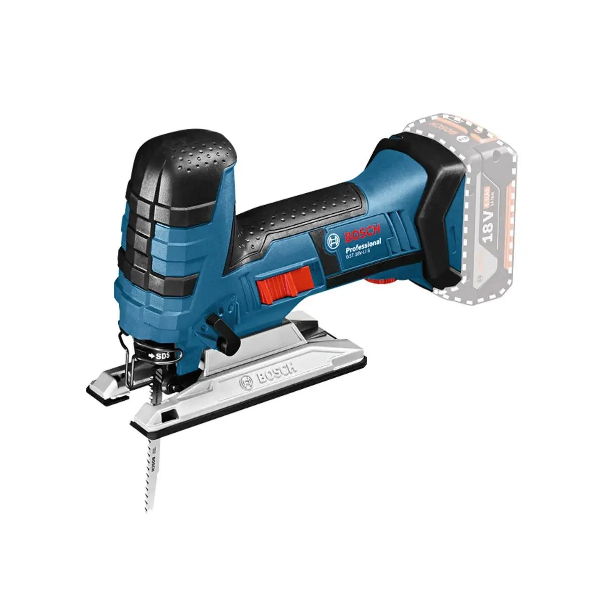 Bosch Gst 18V-Li S Professional Jigsaw Body Only High-Performance Cordless Cutting Tool For Diy 06015A5100 1