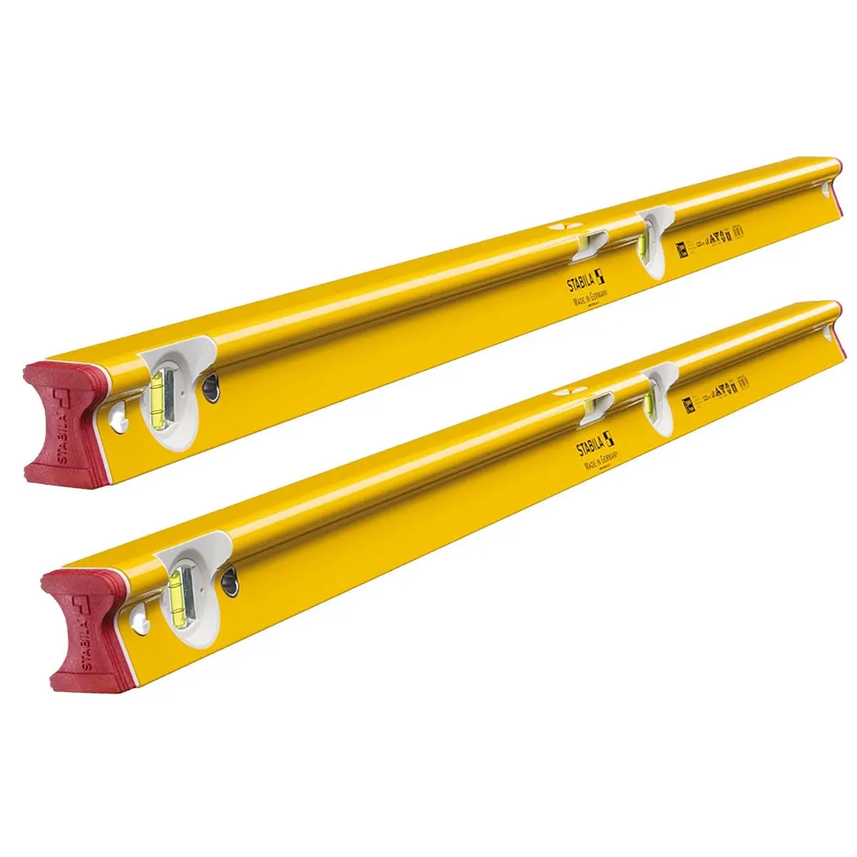 Stabila Stb-R-120 1220Mm / 48" R-Type Spirit Level 3 Vial - 18374 Twin Pack 1