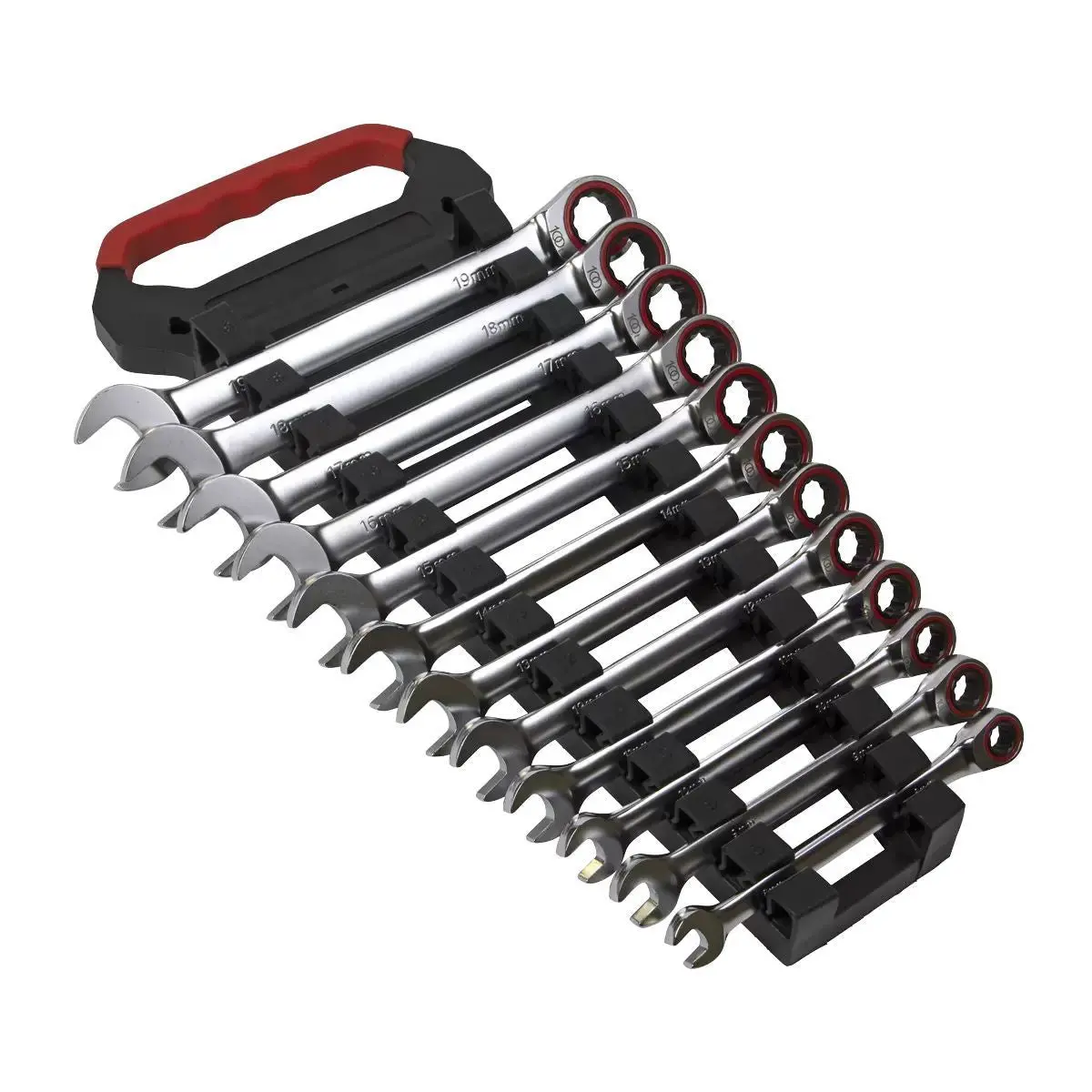 Sealey Ak63940 Ratchet Combination Spanner Set 12Pc 1