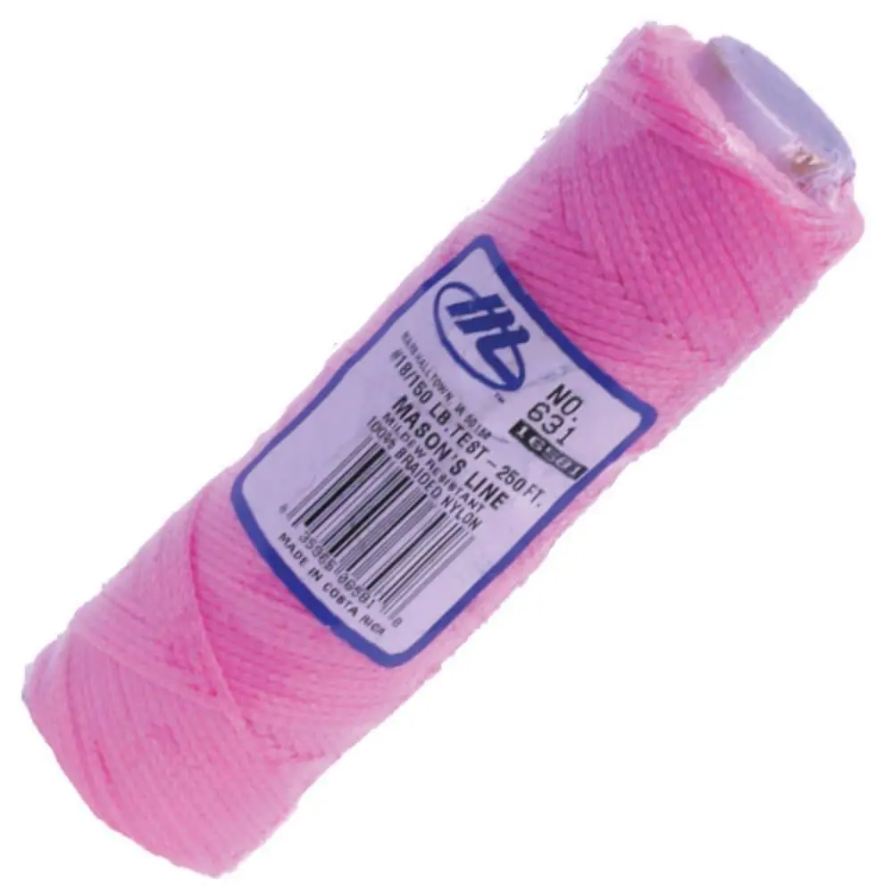 Marshalltown Masons Line 87M 285Ft Fluorescent Pink Braided Nylon M631 1